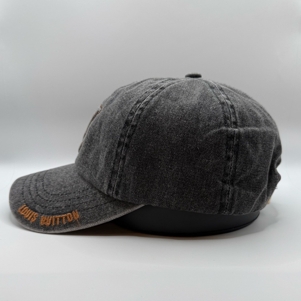 NEW Black Denim Cap - Picture 2 of 5